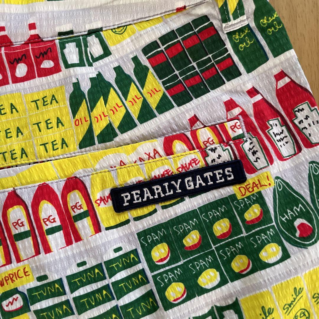 PEARLYGATES スーパーマーケット柄ショートパンツ