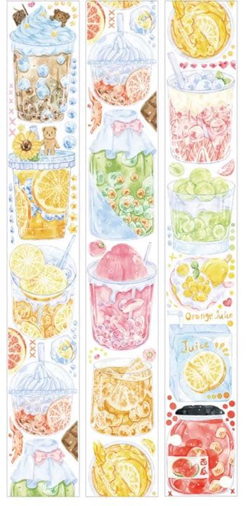 M1124.新七天 喝什么 マスキングテープ PET