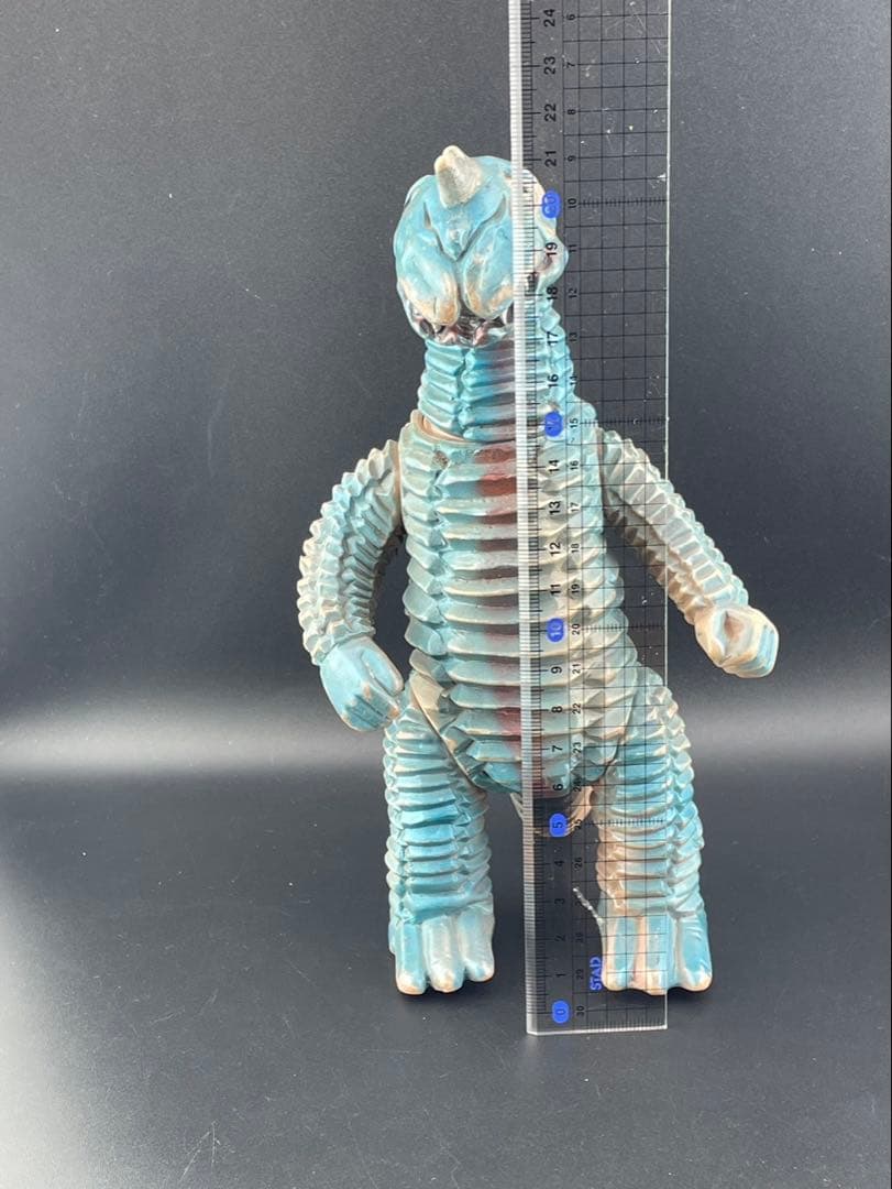 【中古品】当時物　アボラス　青色発泡怪獣　ソフビ　マルサン　ブルマァク