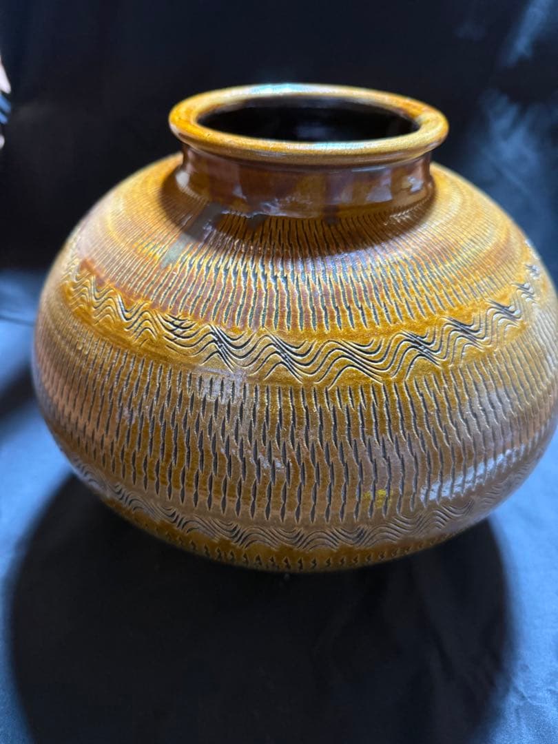 【残り1点、早い者勝ち】小鹿田焼　壺　花瓶