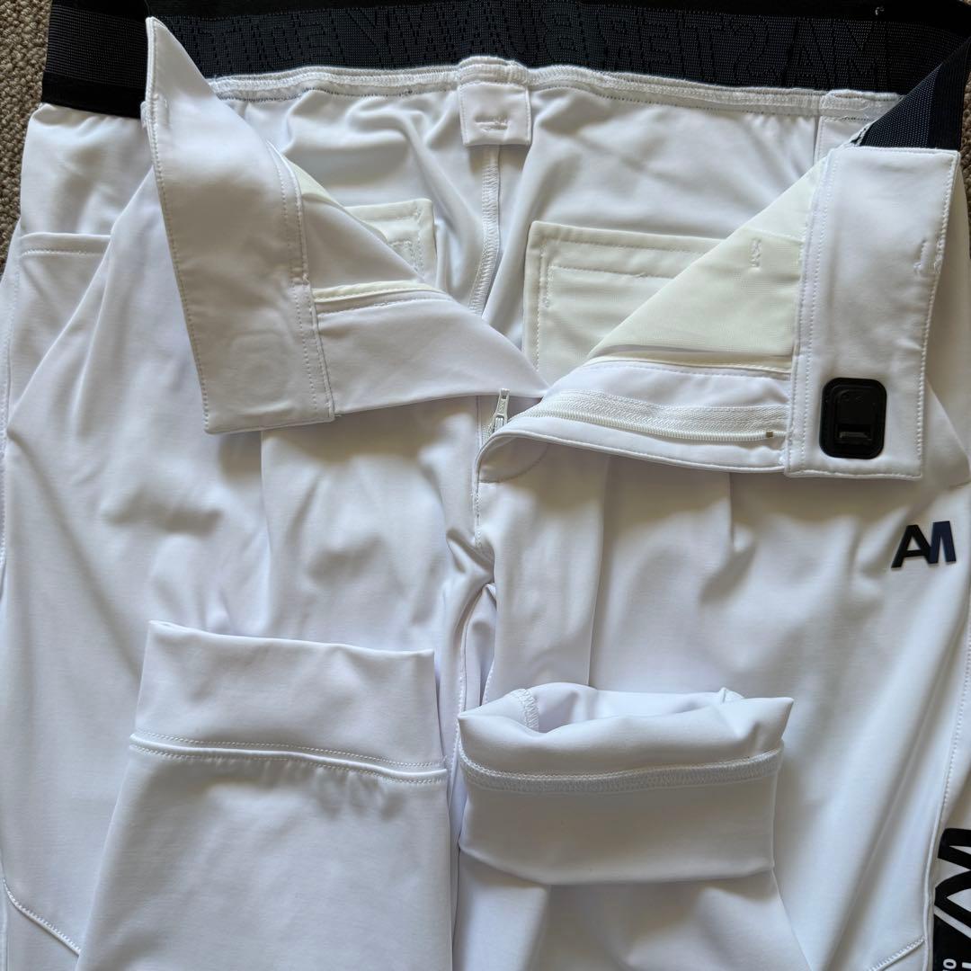 美品　マスターバニー　ジョガーパンツ　S〜M相当　白　黒　ドライ素材　3