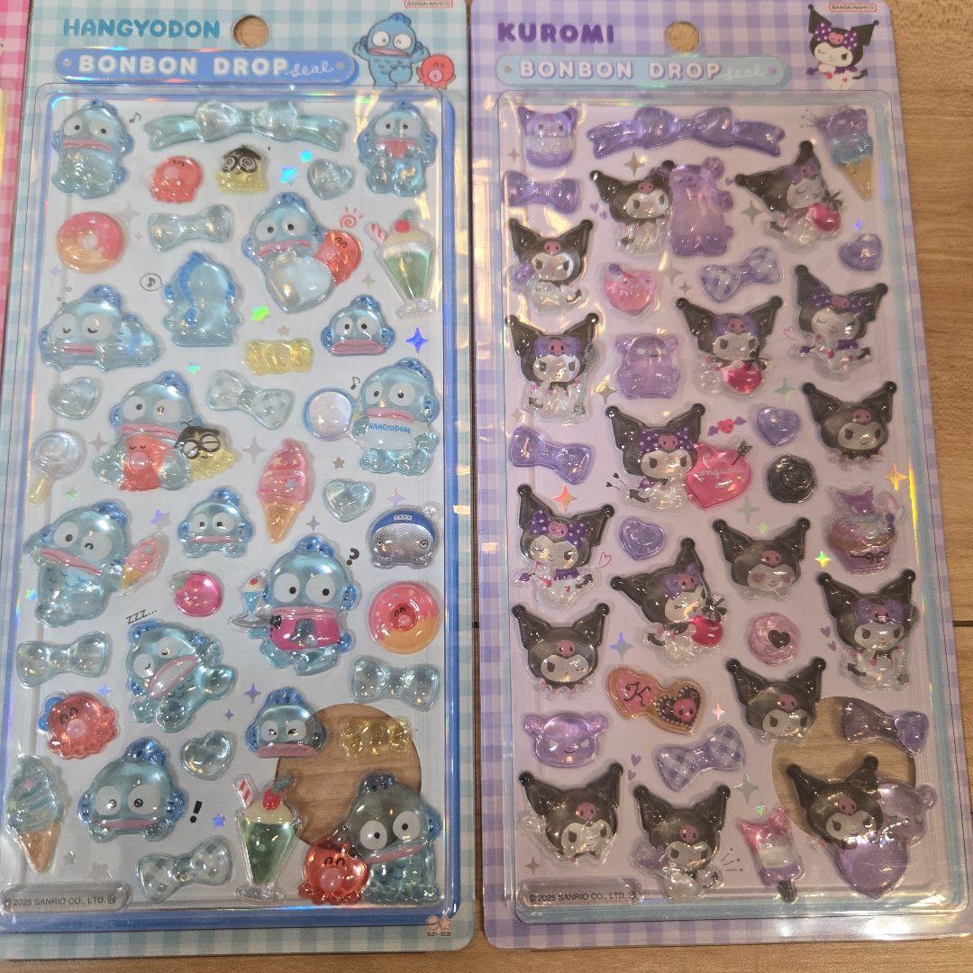 ボンボンドロップシール ディズニー サンリオ12枚セット