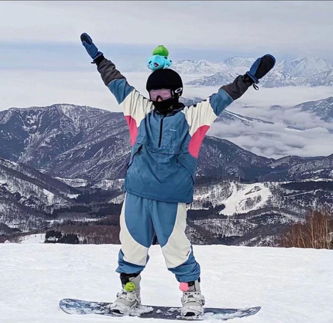 868スノーボードウェア(子ども用) ブラウン/ネイビー　Mサイズ/140cm