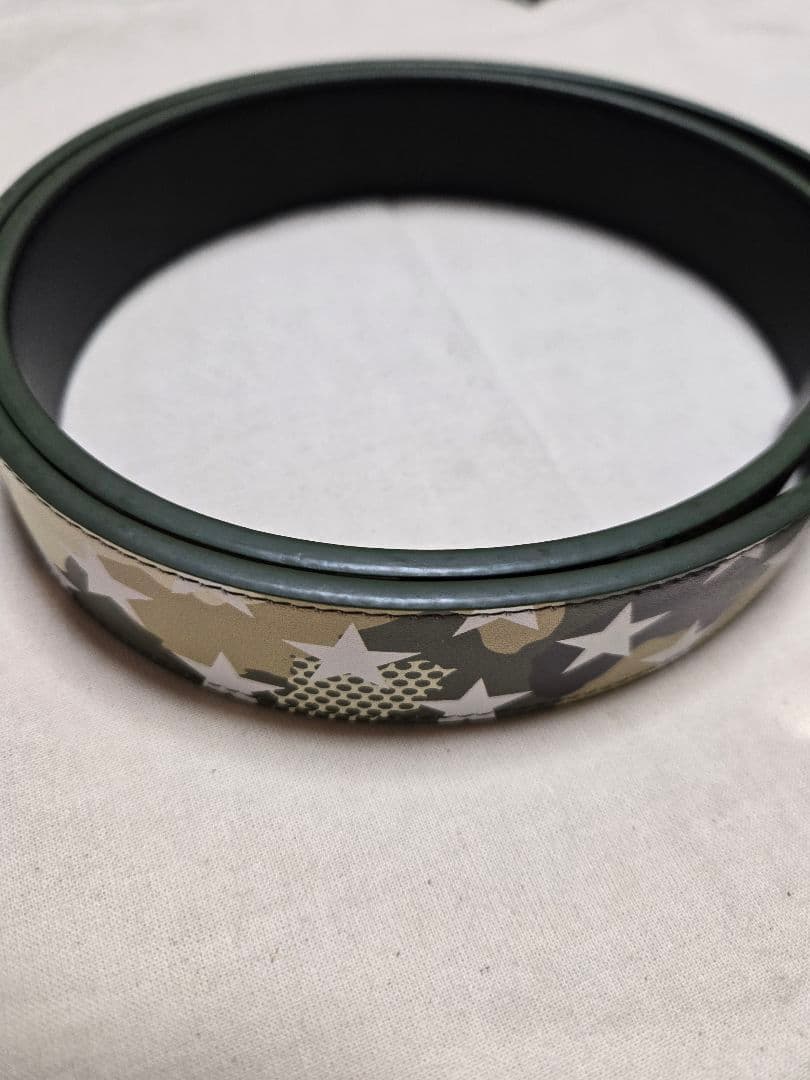 スター　星柄　カモフラ　パーリーゲイツ　ベルト　ゴルフウェア