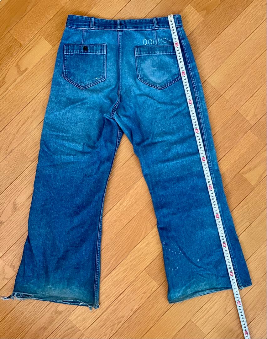 80's SEAFARER セーラー・デニム PX品U.S.NAVY ステンシル