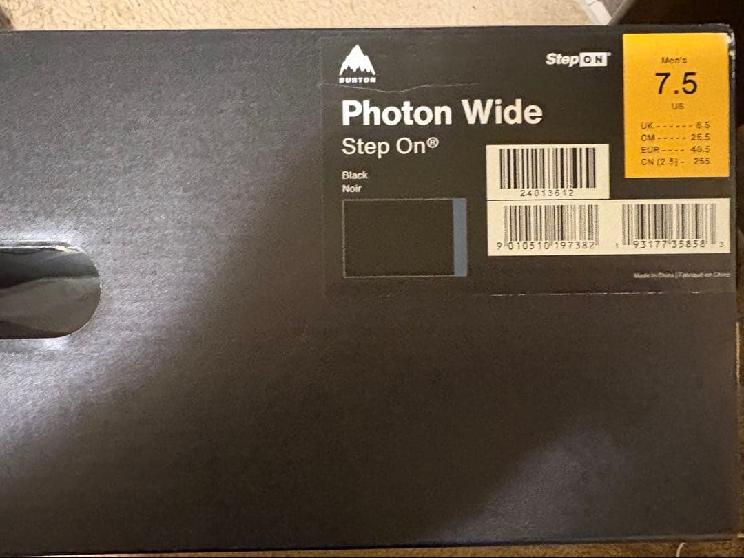 L*様 BURTON Photon Wide Step On US7.5(25.