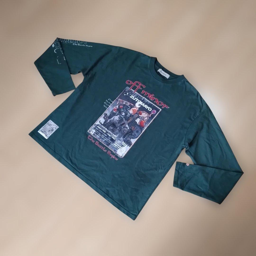 【ずっと真夜中でいいのに。】ロングTシャツ/ダークグリーン