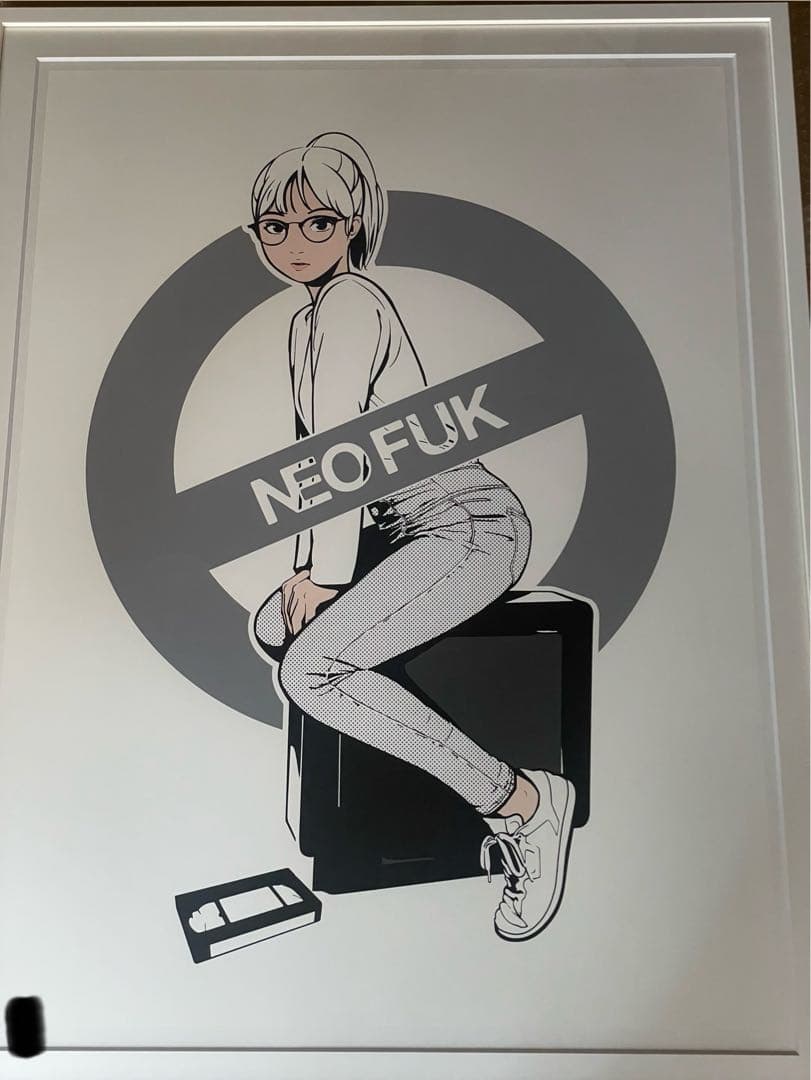 Backside works バックサイドワークス シルクスクリーン 額装済