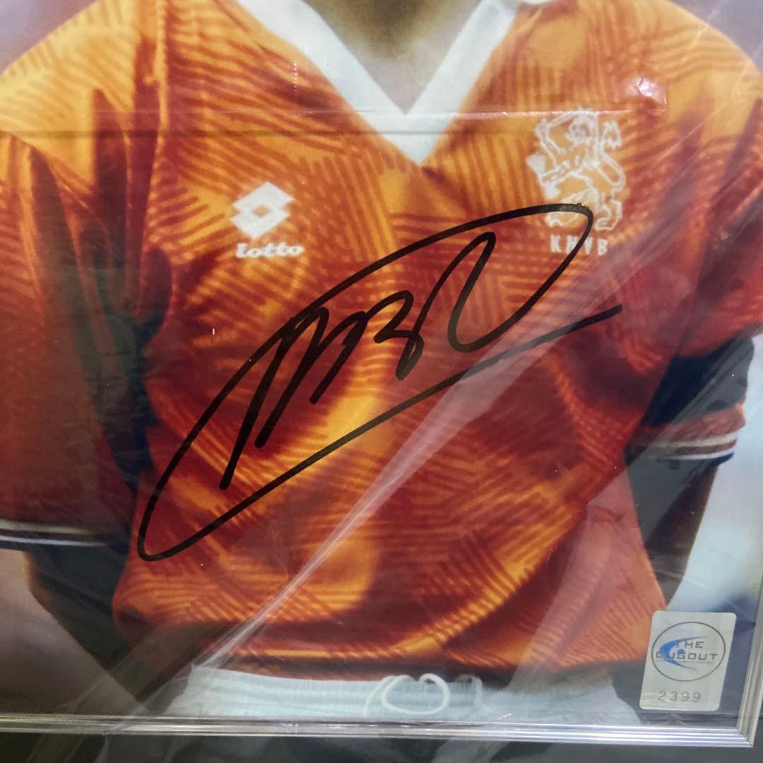 マルコ・ファン・バステン　直筆サイン入りフォト　額入り