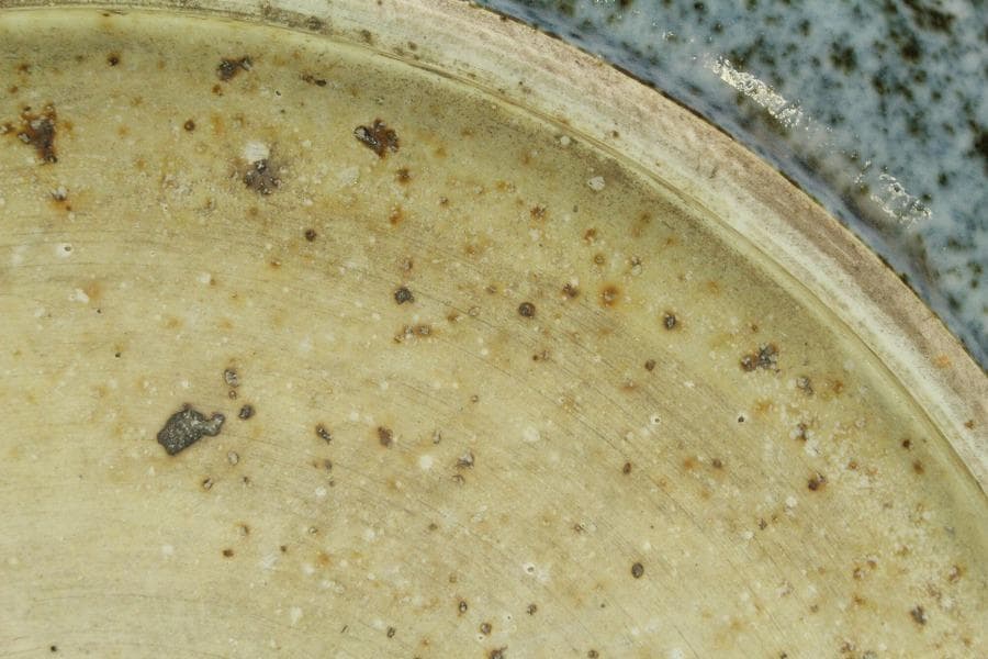 中国美術 纏枝蓮花貼 青華折口皿 φ47cm 美品(ZE727)