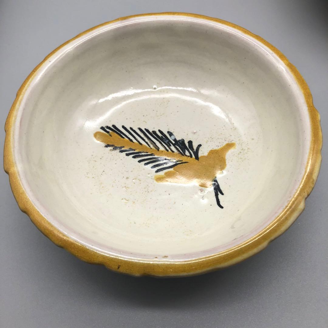 メキシコプエブラタラベラ焼ビンテージ陶器伝統工芸バード鳥ボウル鉢19cm5点A