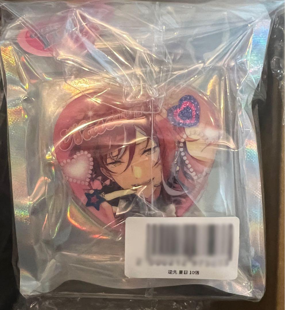 あんスタ GIRA⭐︎デコアイドル 逆先夏目 ハート缶バッジ 10個