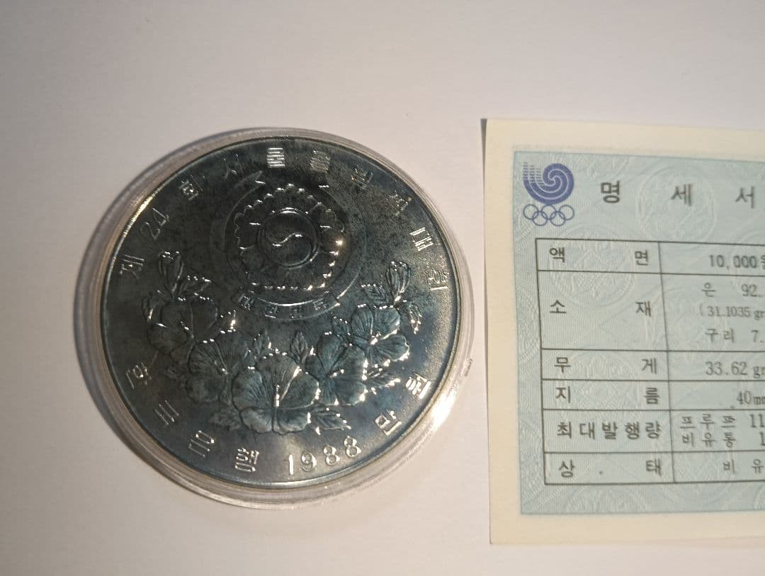 【超レア】 パンダ金貨40周年記念 空ケース＆ ソウルオリンピック記念銀貨