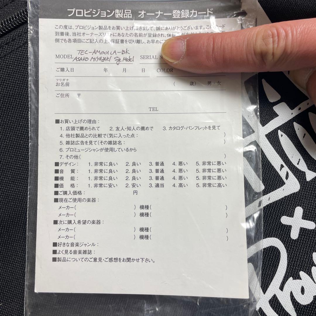 TEC-AM001LA-BK shishamo 宮崎朝子シグネチャー中古品