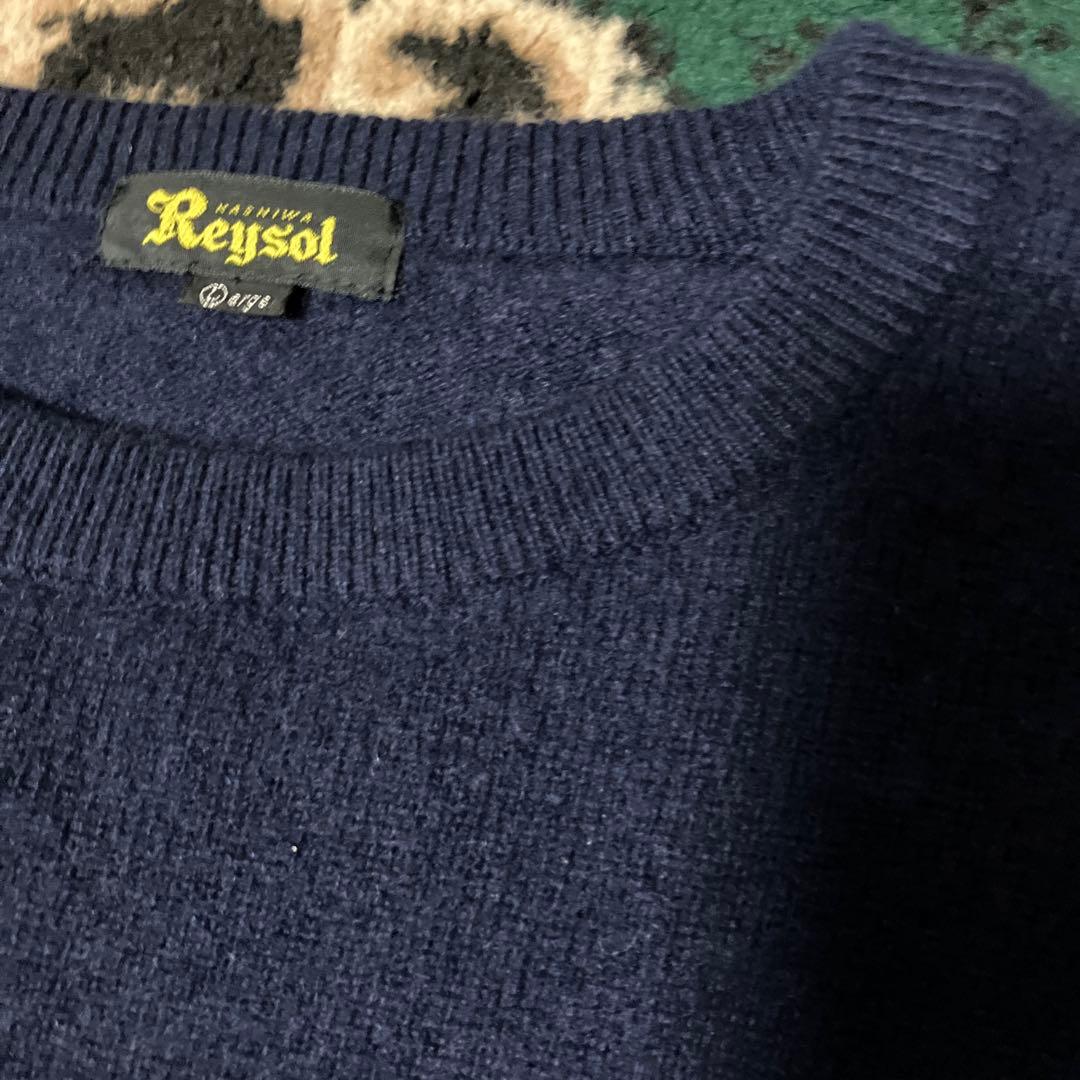 レア　柏レイソル　カシミヤ100 ニット　L セーター　ネイビー