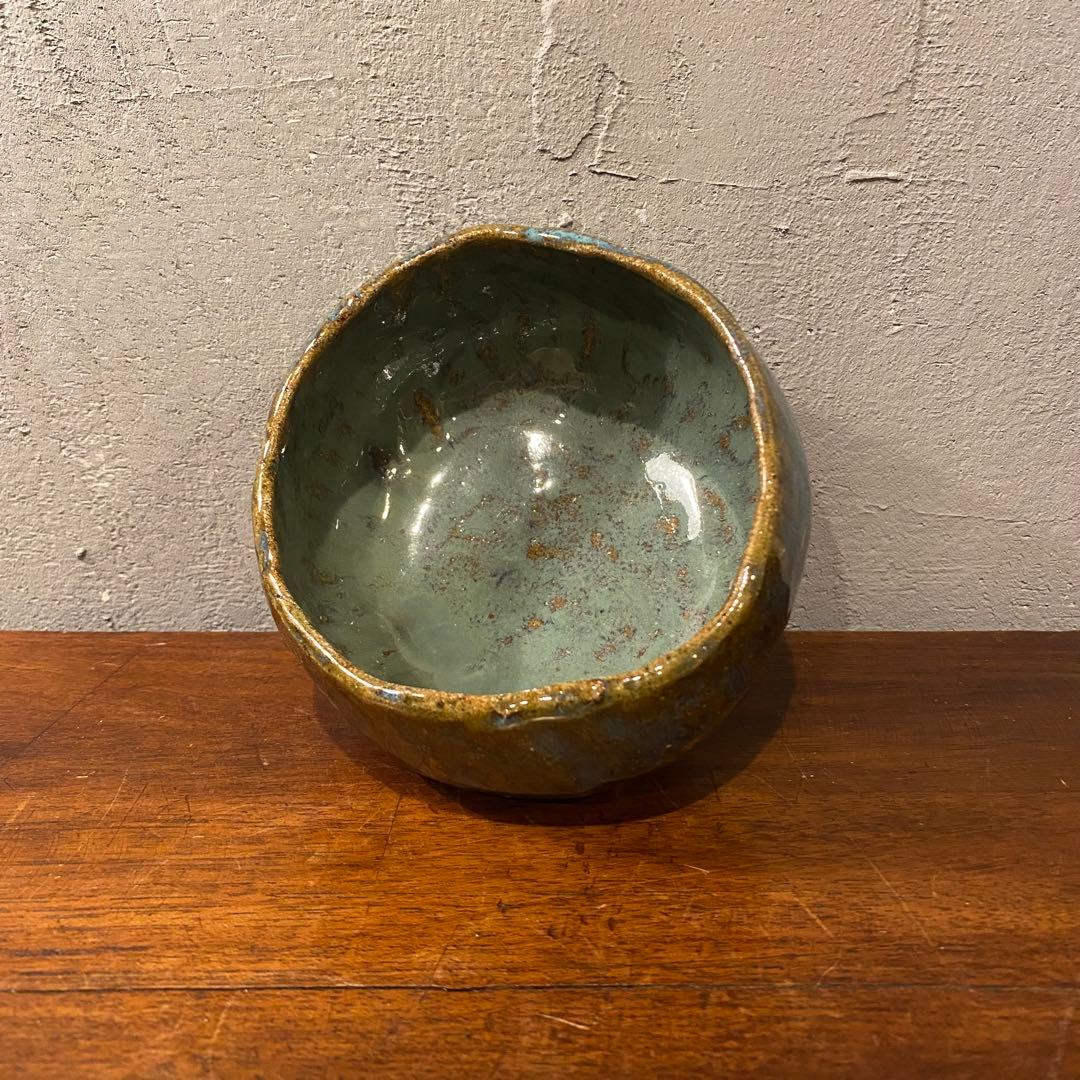 出雲楽山焼き 抹茶碗 釉薬 骨董品 コレクション 古美術 時代物