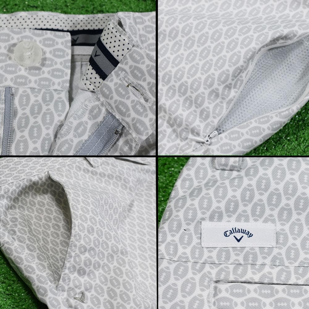 Callaway/キャロウェイ ゴルフパンツ【ラグビーボール柄/LL】超美品！