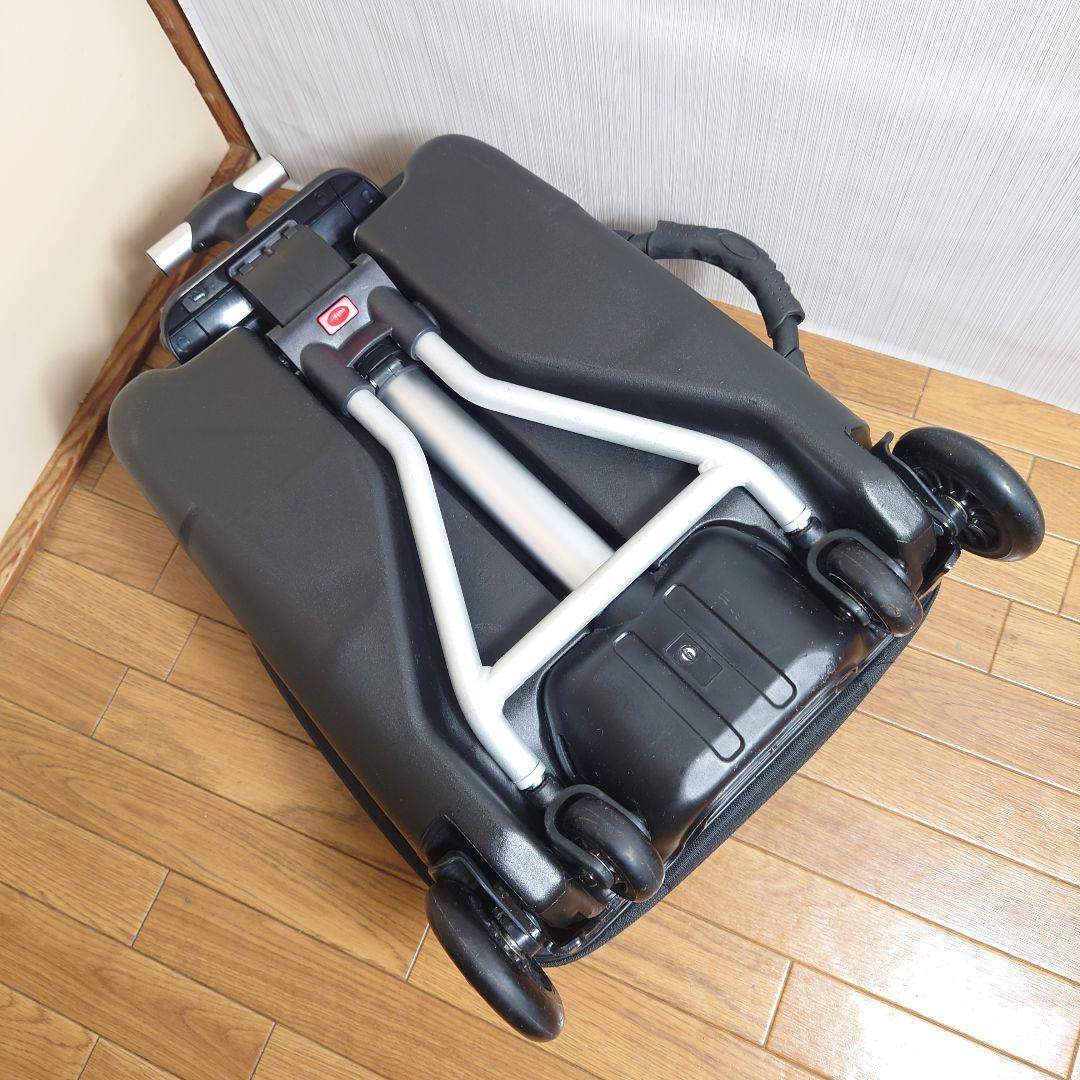 子供が乗れるスーツケース キャリーカート ブルー QBOX-20