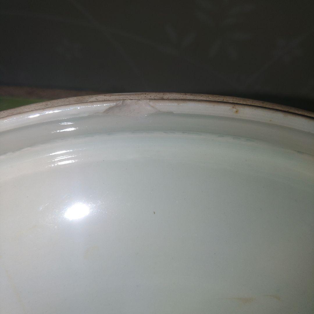 古伊万里焼　大明成化年製　ミジンコ文食籠　18世紀末から19世紀前半　江戸後期