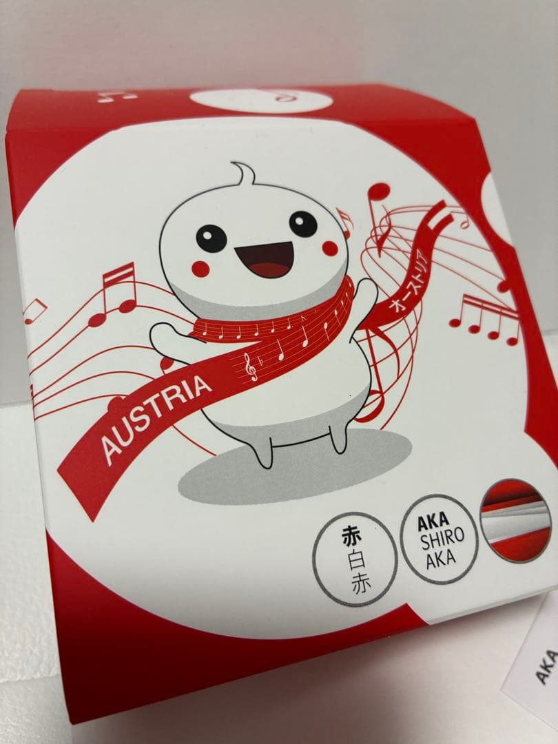 大阪　関西万博★オーストリア マスコットキーホルダー★あかしろあか