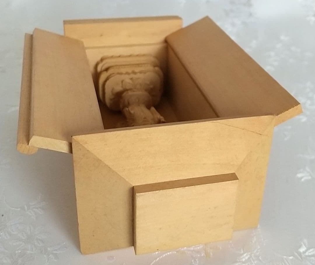 阿弥陀如来立像【極小】#402 厨子入り 木彫 仏像