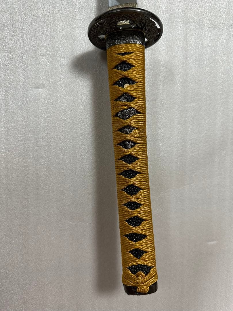 美品模造刀　樋入り刀身 打刀 黑鞘　コスプレ 鞘付き長さ約105cm