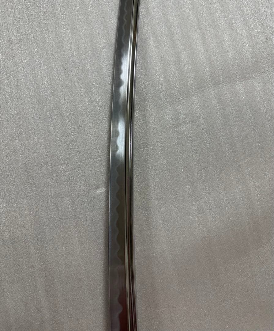 美品模造刀　樋入り刀身 打刀 黑鞘　コスプレ 鞘付き長さ約105cm