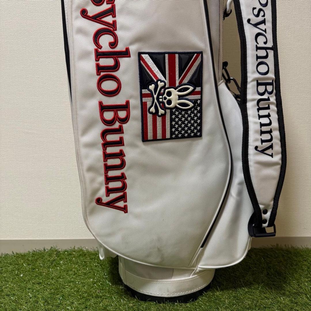 PsychoBunny サイコバニー キャディバッグ 美品 ホワイト系 軽量