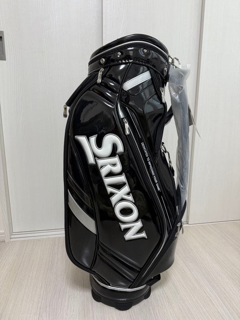 SRIXON キャディバッグ ブラック 光沢仕上げ