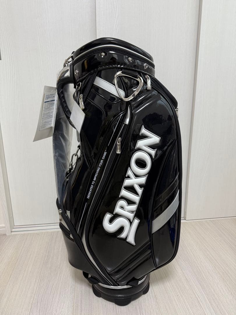 SRIXON キャディバッグ ブラック 光沢仕上げ