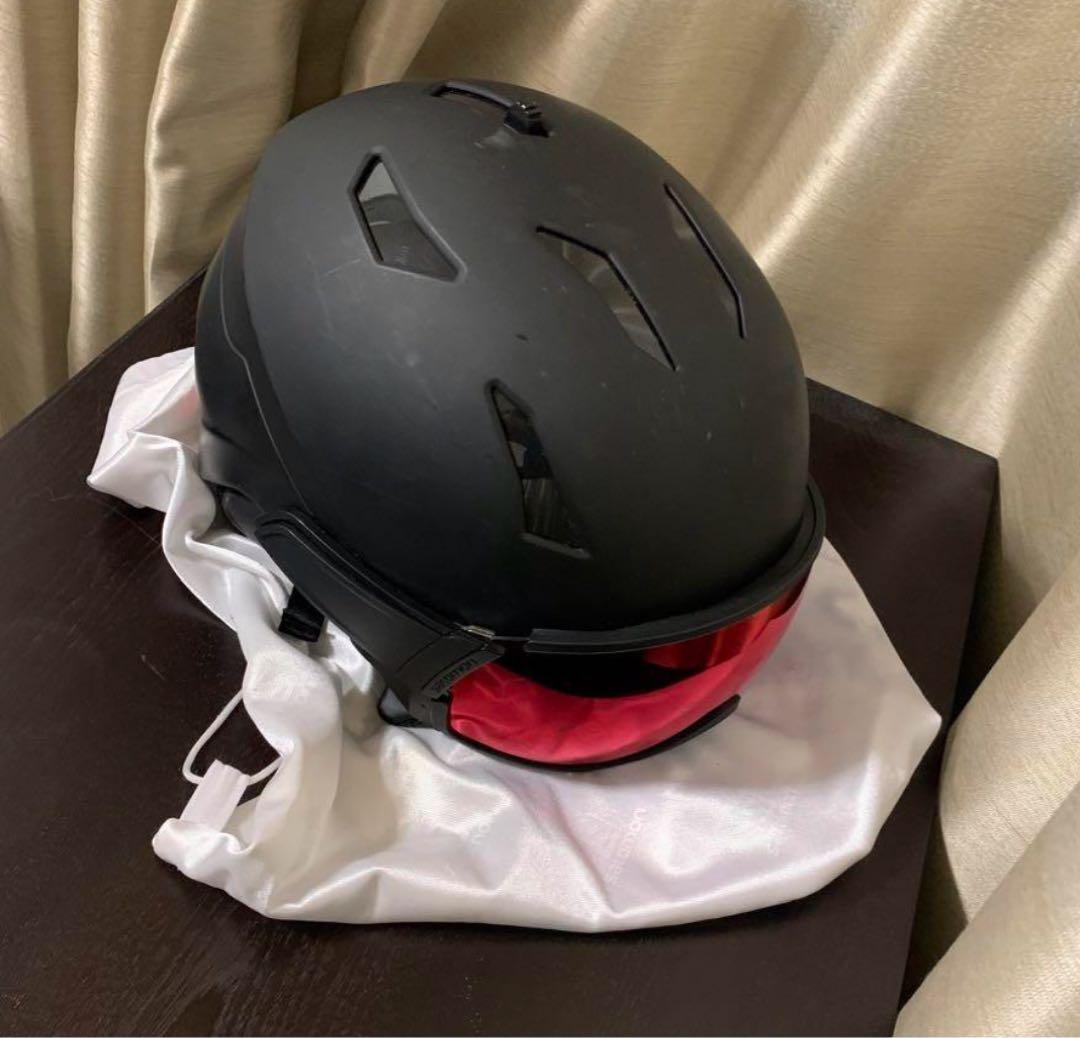 お値段変更しましたSALOMON 新品ミラー付L ゴーグル一体ヘルメット