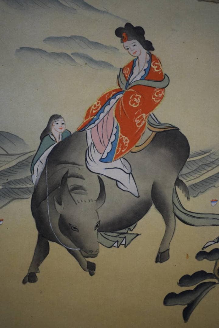 不詳/作者不詳/尓康？/七福神図/人物図/布袋屋掛軸HK-17