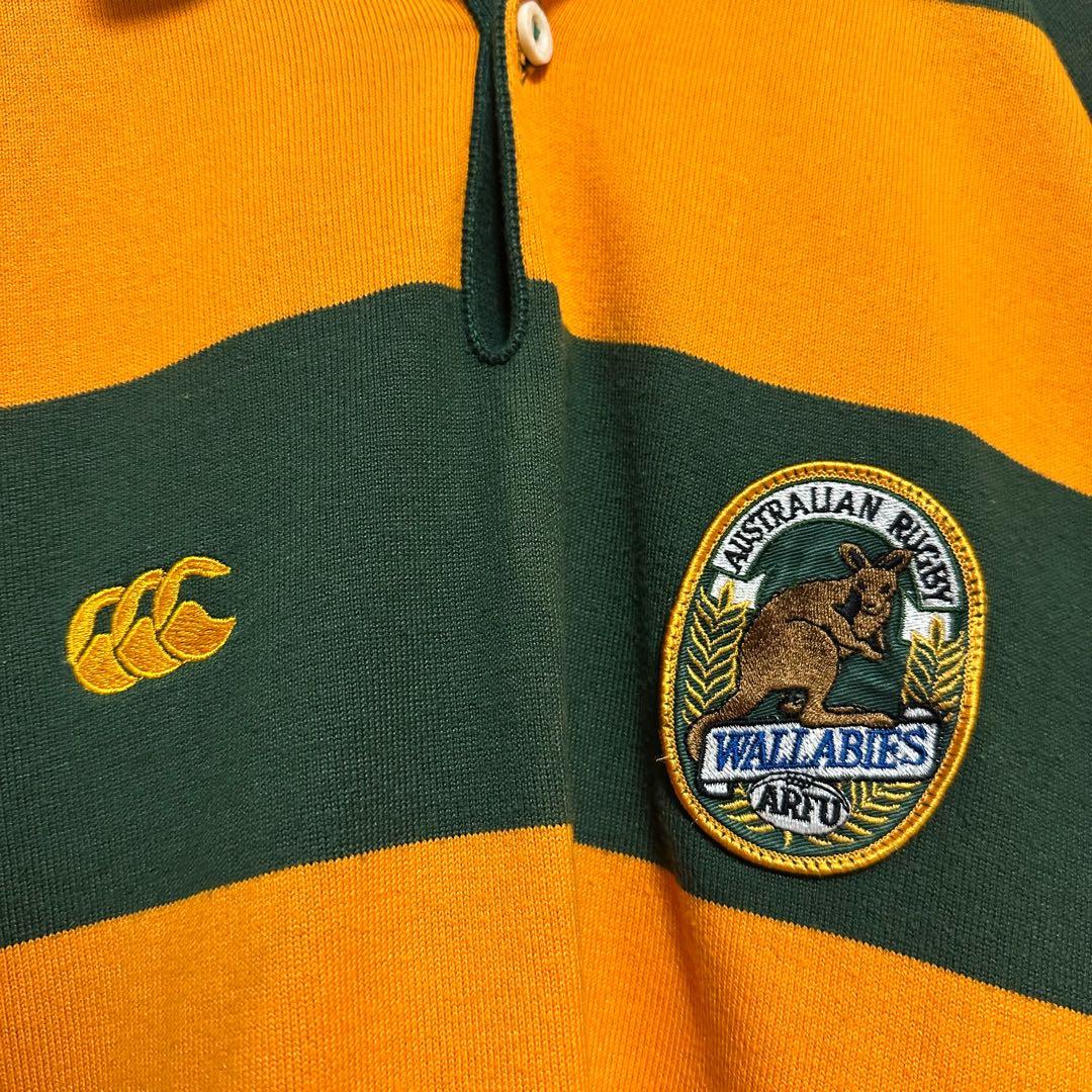 ✨Canterbury カンタベリー 長袖 ボーダー ラガーシャツ M✨