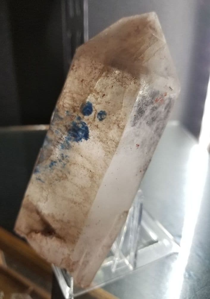 パパゴアイト入り水晶(南アフリカ産)