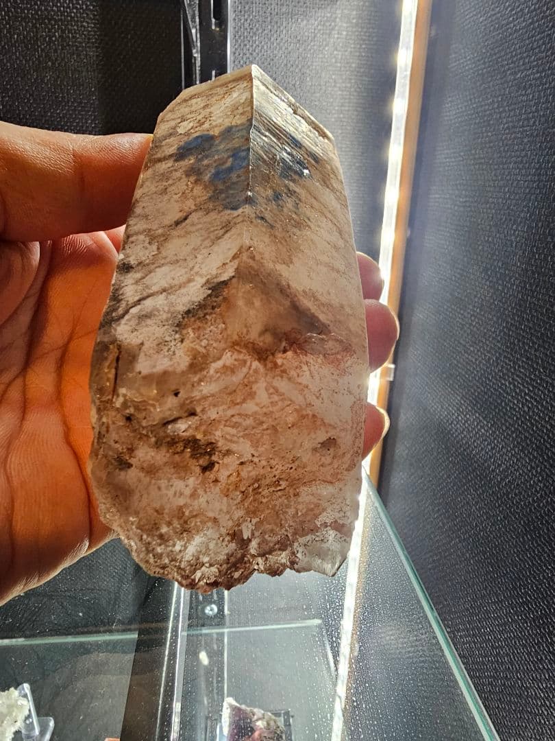 パパゴアイト入り水晶(南アフリカ産)