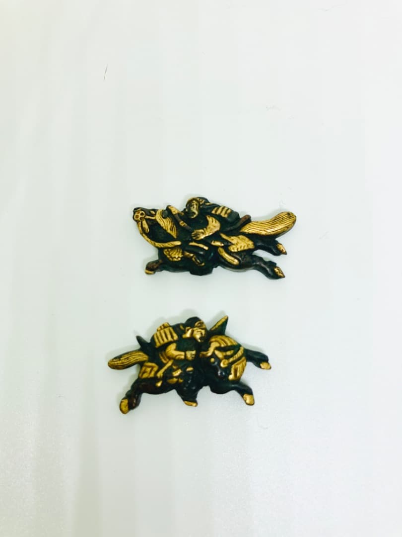 目貫-武者図-アンティーク