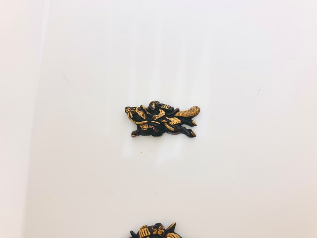 目貫-武者図-アンティーク