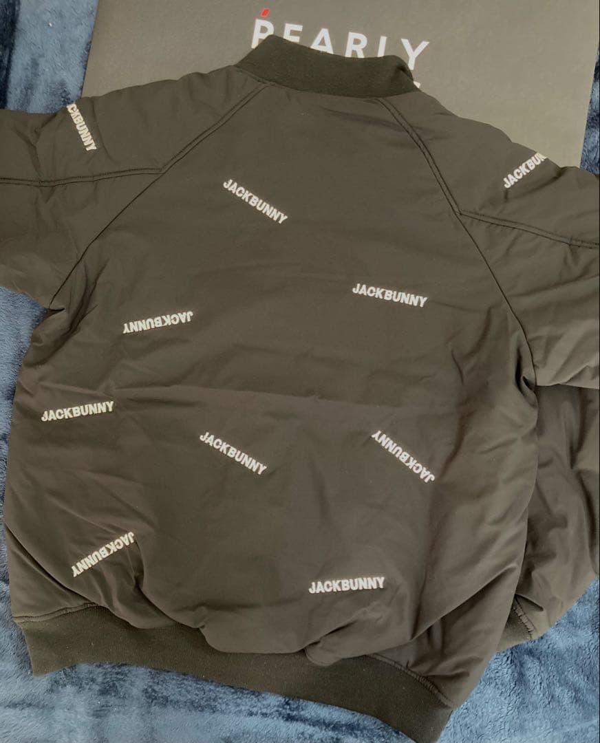 新品 ジャックバニー ポリエステル ストレッチタフタ 中綿ブルゾン(5)L/黒