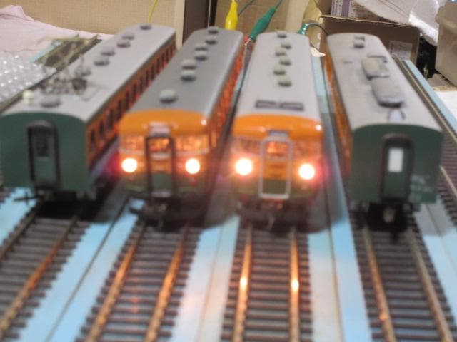 国鉄 急行形165系 4両セット HOゲージ　(金属製 / カツミ製）