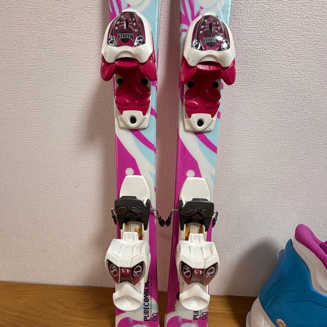 ジュニアスキーセット　PURECONSCIOUS 90cm 20-21.5cm