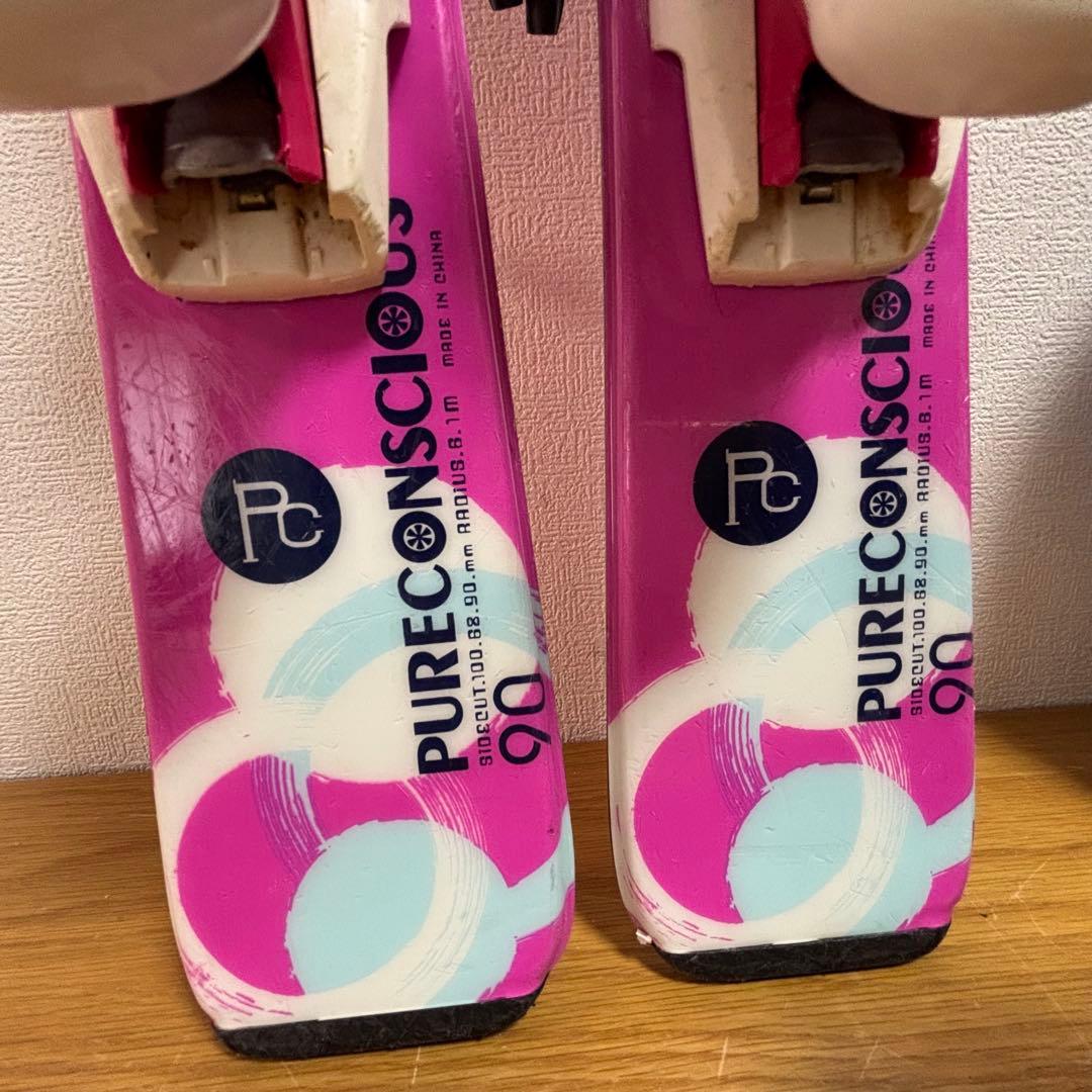 ジュニアスキーセット　PURECONSCIOUS 90cm 20-21.5cm