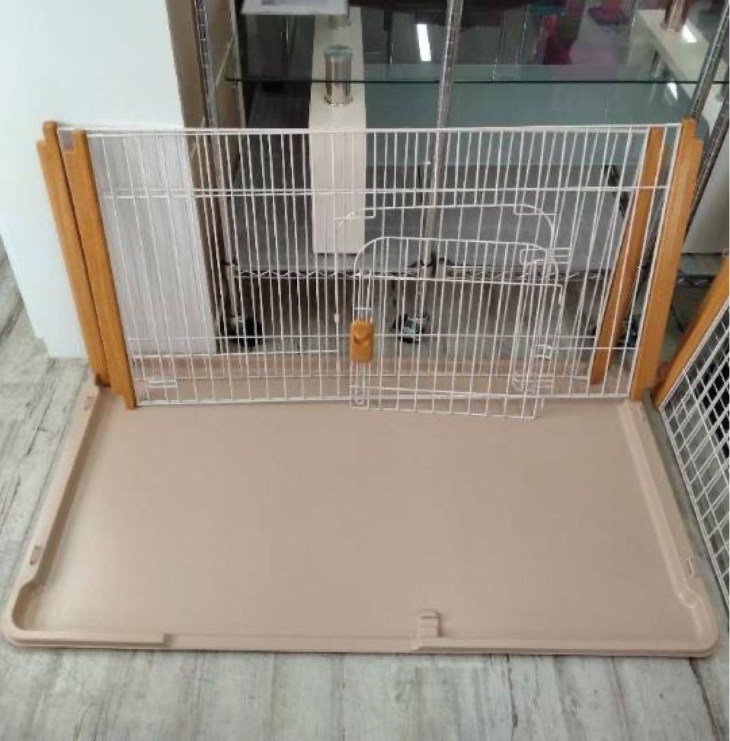 リッチェル　ペットケージ　120　屋根付　カバー付　4角木製　北九州市福岡市限定