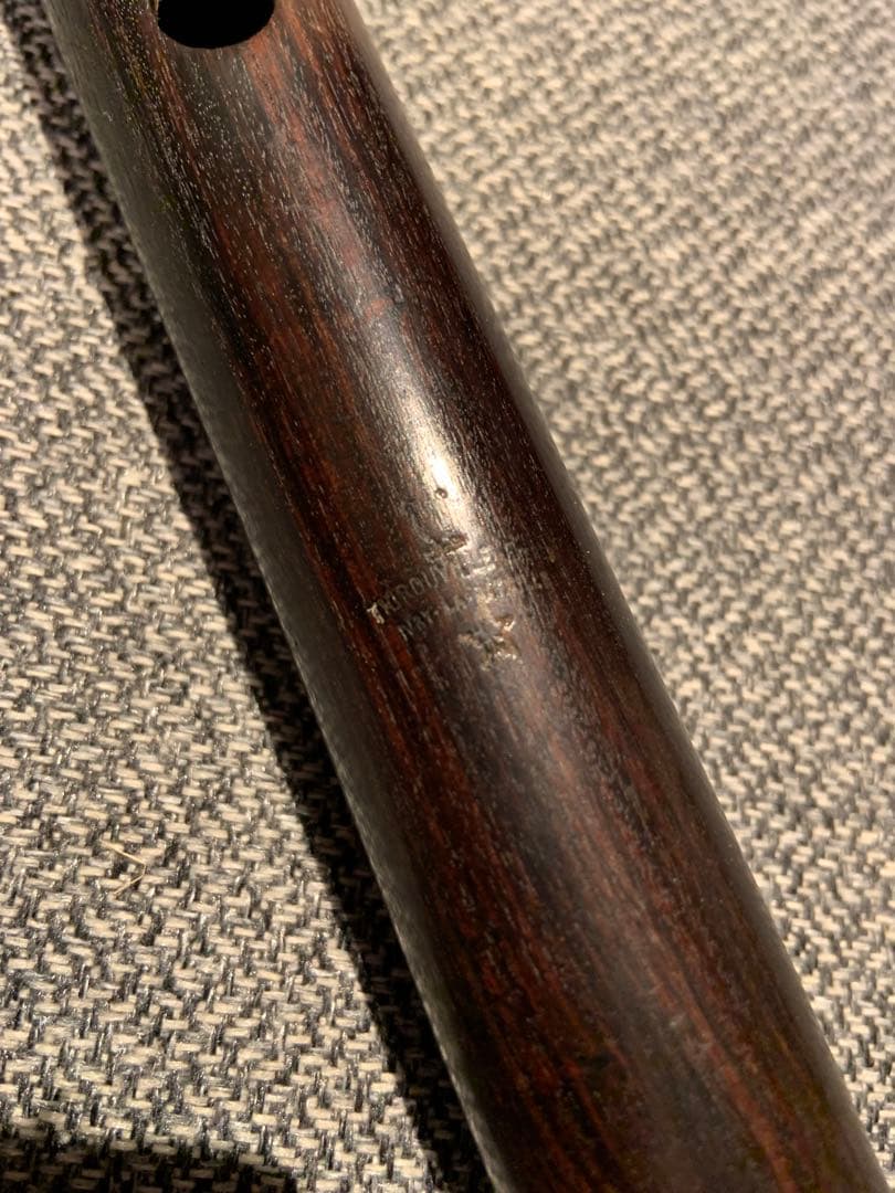 【19世紀オリジナル】円錐ベーム式木製フルート　19世紀末パリ製　コーカスウッド