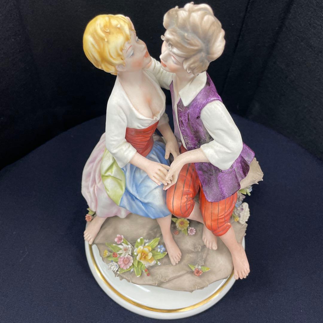 capodimonte marcolin/イタリア製、磁器人形、フィギュリン