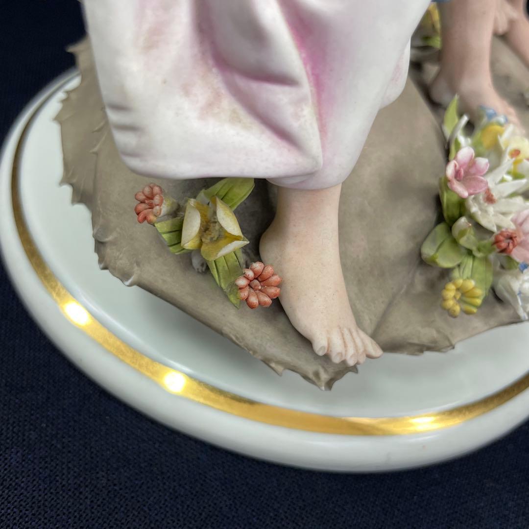 capodimonte marcolin/イタリア製、磁器人形、フィギュリン