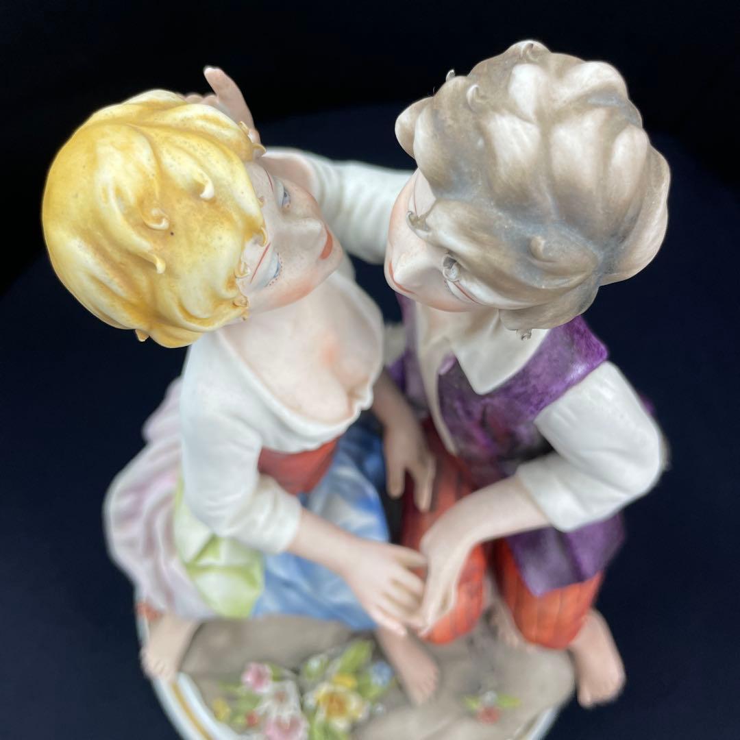 capodimonte marcolin/イタリア製、磁器人形、フィギュリン