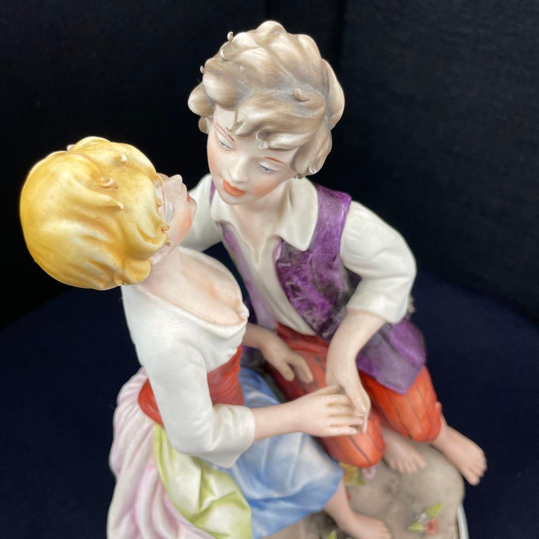 capodimonte marcolin/イタリア製、磁器人形、フィギュリン