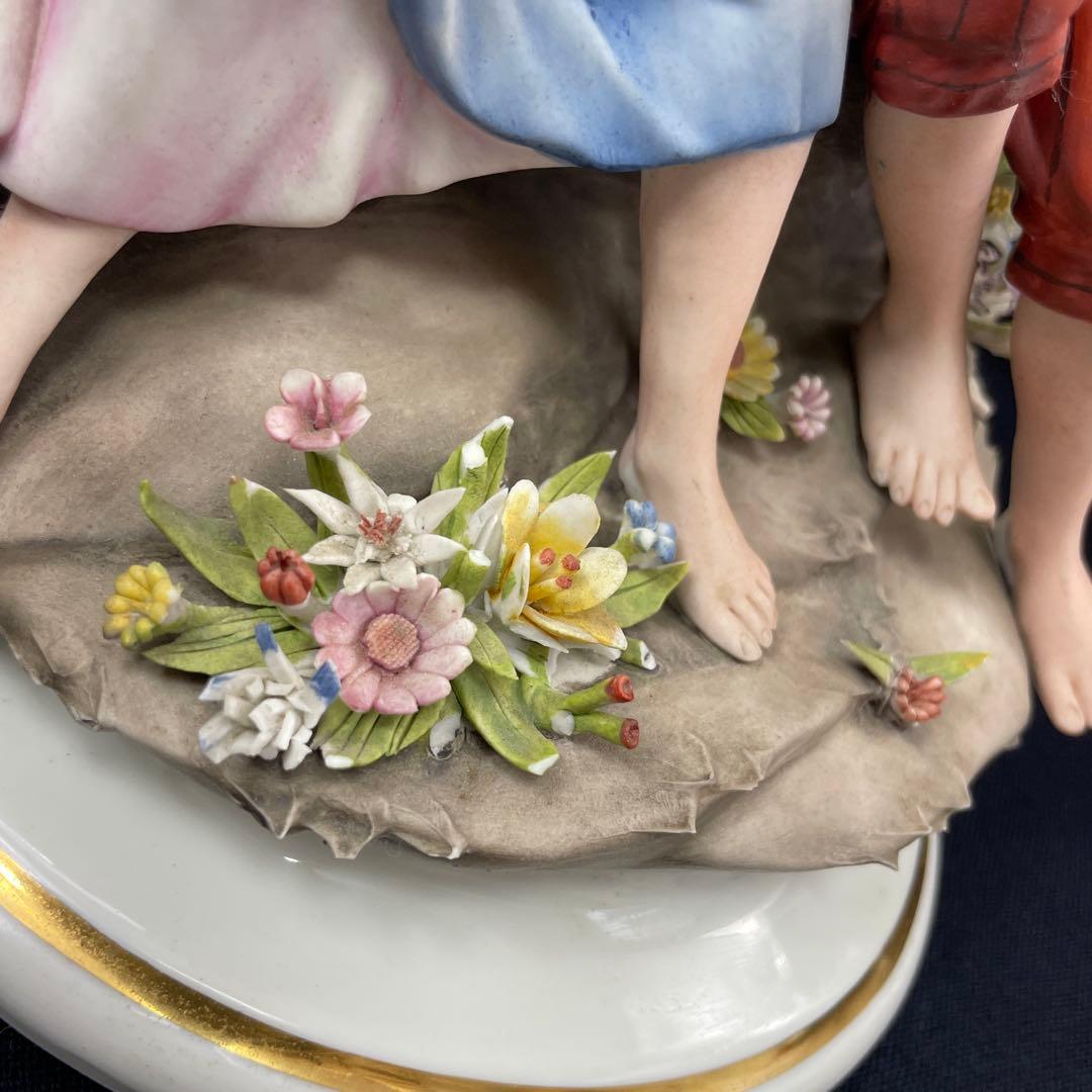capodimonte marcolin/イタリア製、磁器人形、フィギュリン