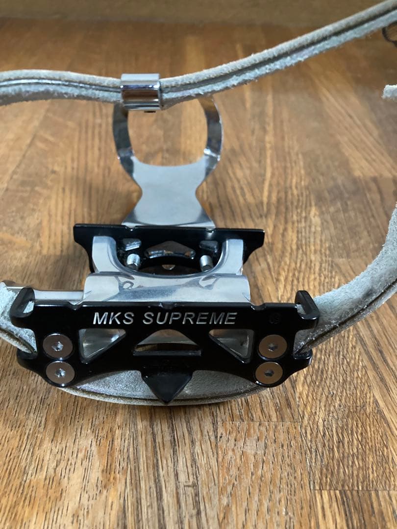 美品 競輪 展示品外し ペダル njs3点セット 最上位 MKS シュプリーム