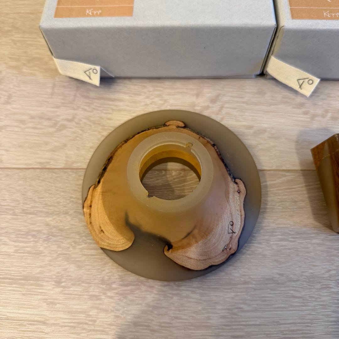 Ki-no キーノ ランタンシェード アンバーセット ゴールゼロ レジン